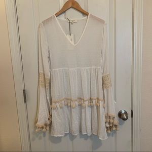 Solitaire Swim Coverup Dress White